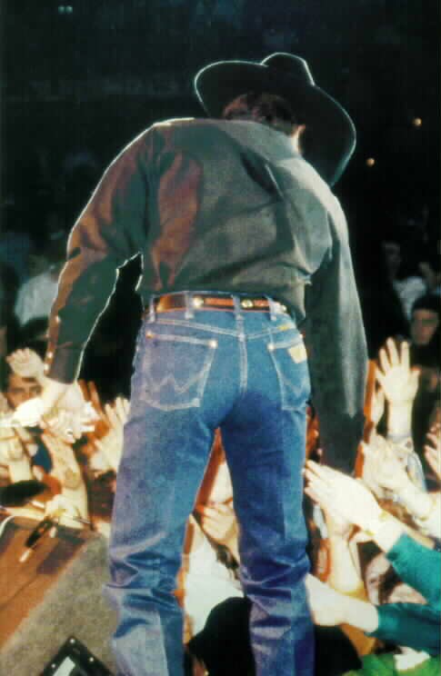 george strait blue jeans